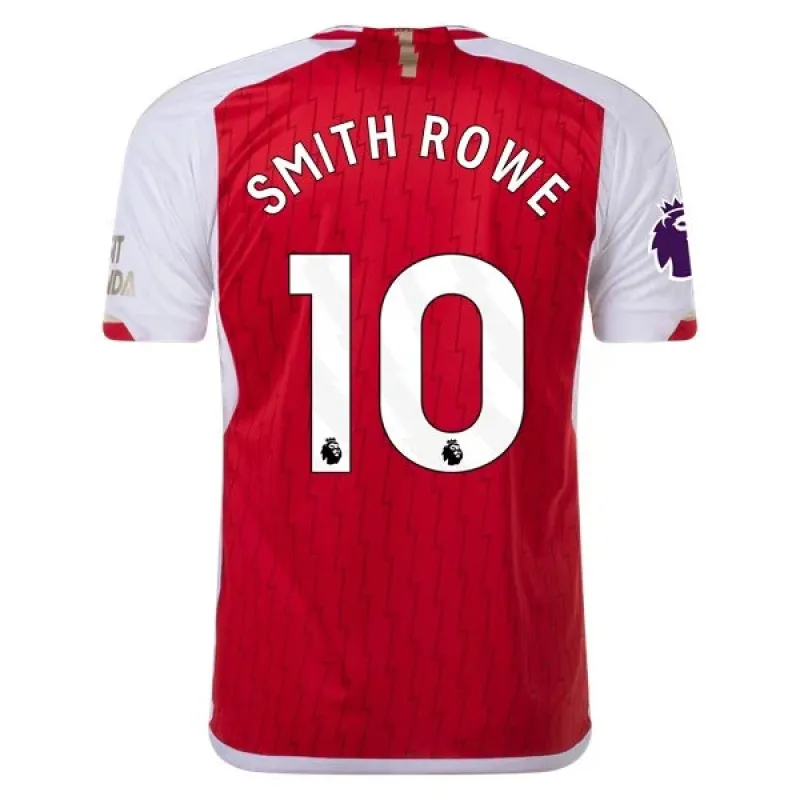 Men's Replica Adidas Smith Rowe Arsenal Home Jersey 2324