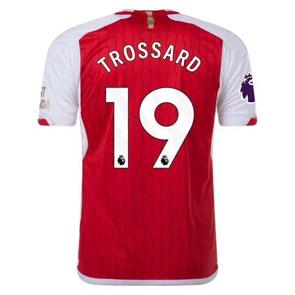 Men&#39;s Replica Adidas Trossard Arsenal Home Jersey 2324
