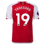 Men's Replica Adidas Trossard Arsenal Home Jersey 2324