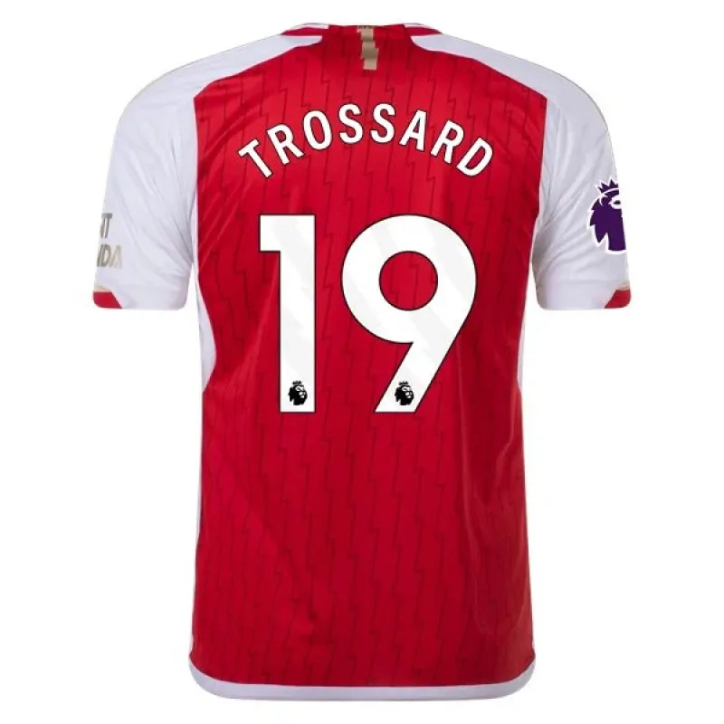 Men's Replica Adidas Trossard Arsenal Home Jersey 2324