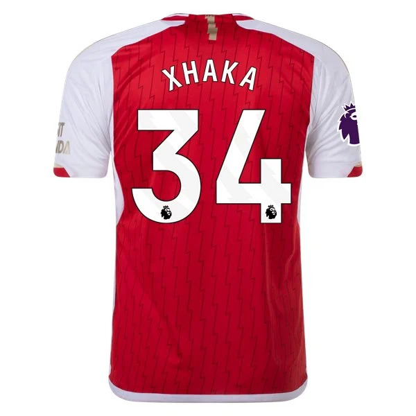 Men's Replica Adidas Xhaka Arsenal Home Jersey 2324
