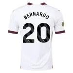 Men's Replica Puma Bernardo Manchester City Away Jersey 2324 - CWC