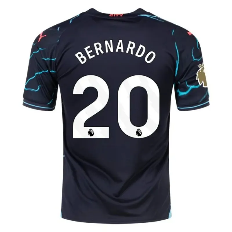 Men's Replica Puma Bernardo Manchester City Third Jersey 2324 - CWC