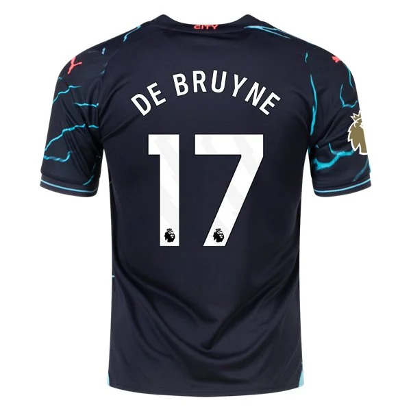 Men's Replica Puma De Bruyne Manchester City Third Jersey 2324 - CWC