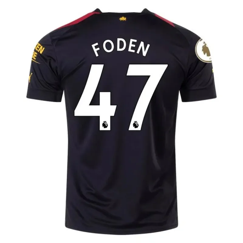 Men's Replica Puma Foden Manchester City Away Jersey 2223
