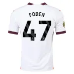 Men's Replica Puma Foden Manchester City Away Jersey 2324 - CWC