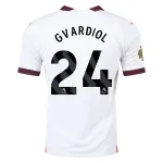 Men's Replica Puma Gvardiol Manchester City Away Jersey 2324 - CWC