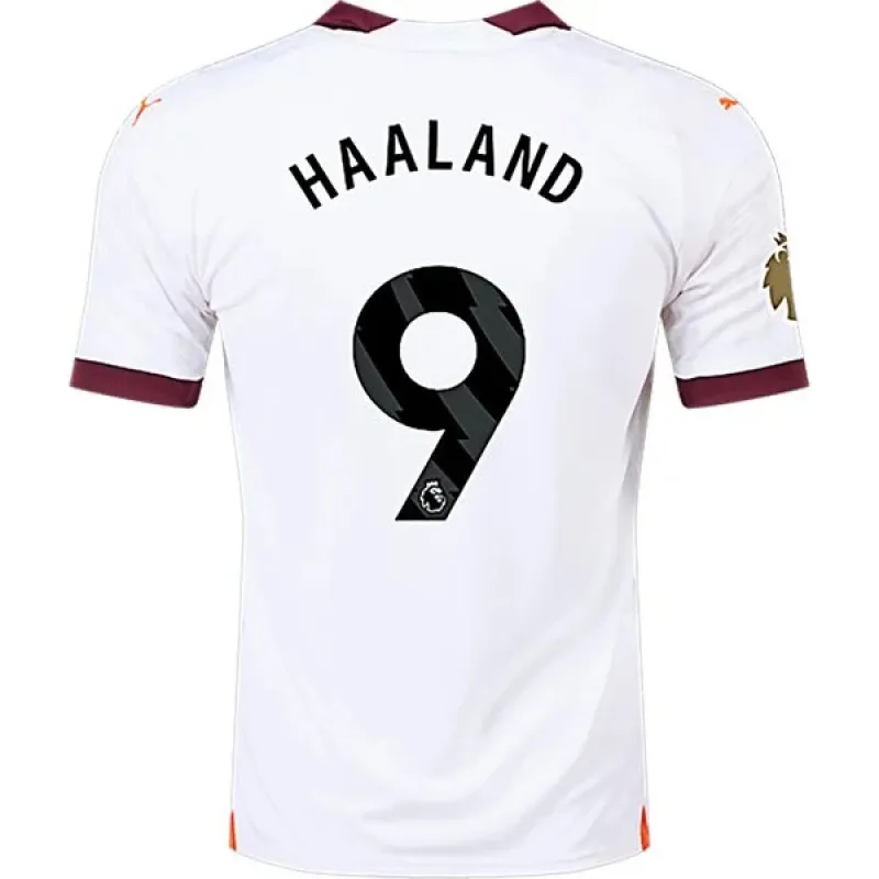 Men's Replica Puma Haaland Manchester City Away Jersey 2324