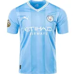 Men's Replica Puma Haaland Manchester City Home Jersey 2324