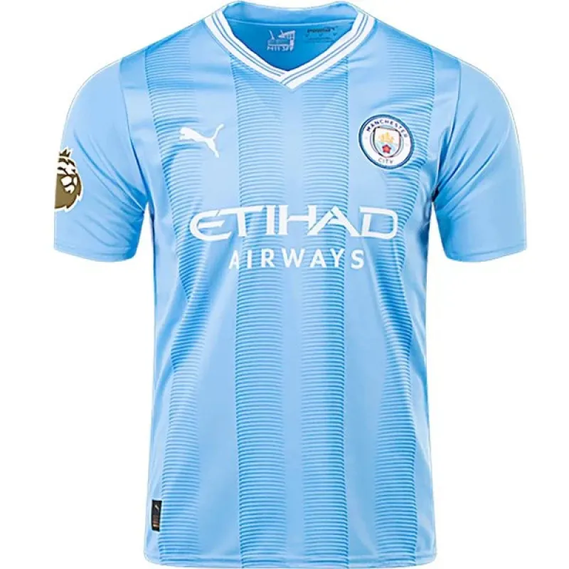 Men's Replica Puma Haaland Manchester City Home Jersey 2324
