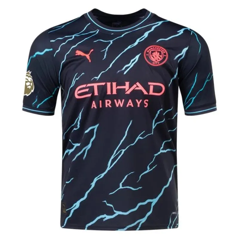 Men's Replica Puma Haaland Manchester City Third Jersey 2324