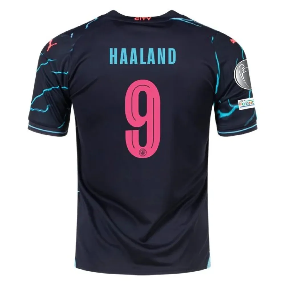 Men's Replica Puma Haaland Manchester City Third Jersey 2324 - UCL