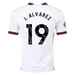 Men's Replica Puma J. Alvarez Manchester City Away Jersey 2324 - CWC