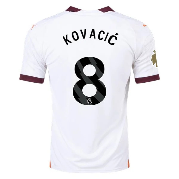 Men's Replica Puma Kovacic Manchester City Away Jersey 2324 - CWC