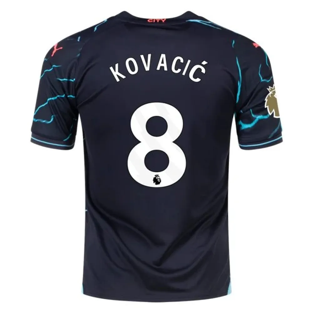 Men's Replica Puma Kovacic Manchester City Third Jersey 2324 - CWC