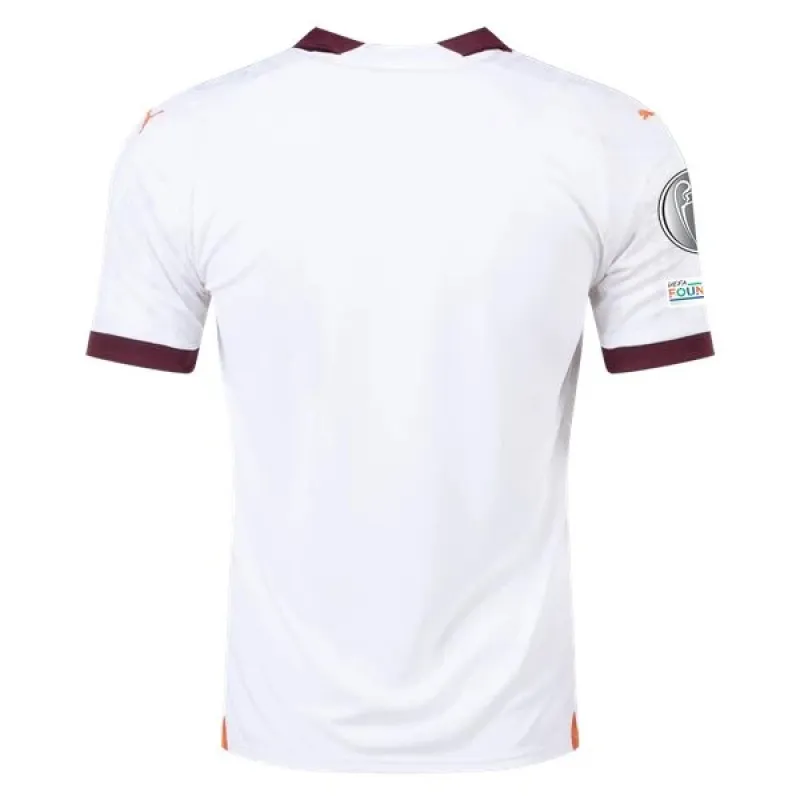 Men's Replica Puma Manchester City Away Jersey 2324 - UCL