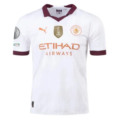 Men's Replica Puma Manchester City Away Jersey 2324 - UCL 01