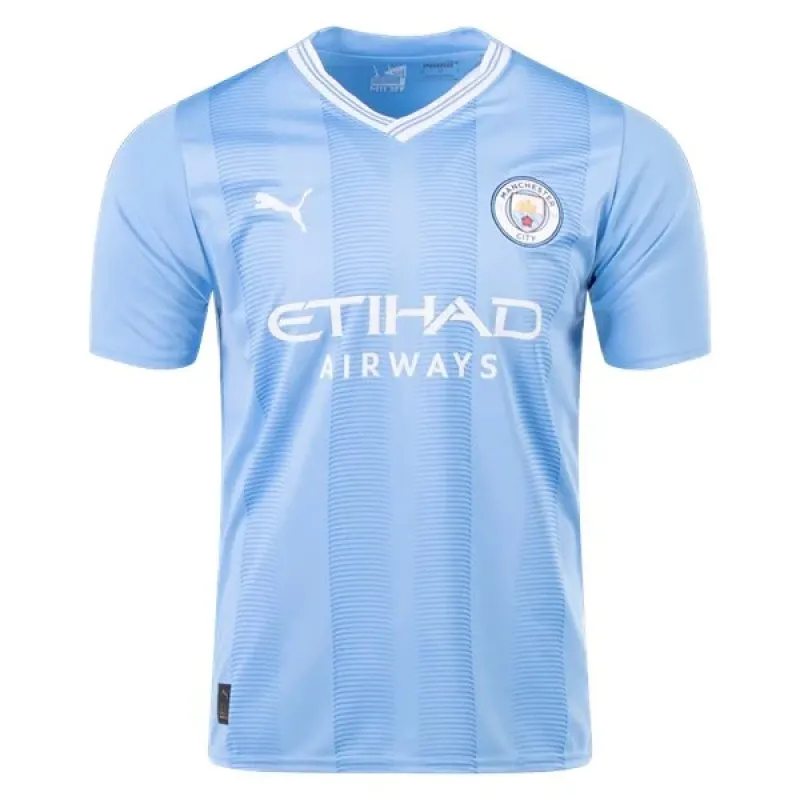 Men's Replica Puma Manchester City Home Jersey 2324