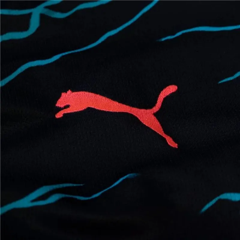 Men's Replica Puma Manchester City Long Sleeve Third Jersey 2324