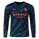 Men's Replica Puma Manchester City Long Sleeve Third Jersey 2324