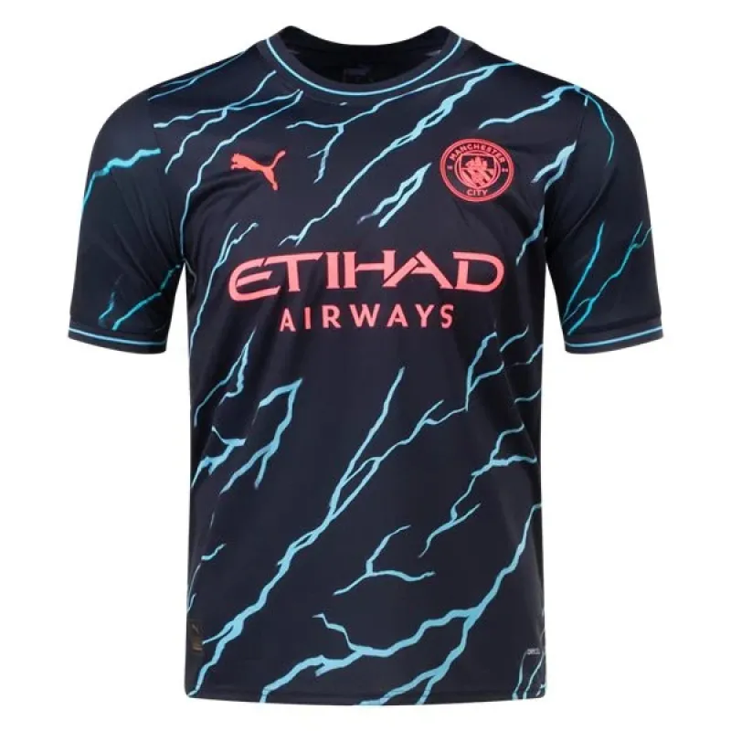 Men's Replica Puma Manchester City Third Jersey 2324