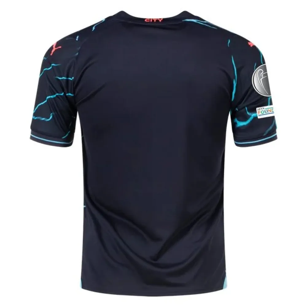 Men's Replica Puma Manchester City Third Jersey 2324 - UCL