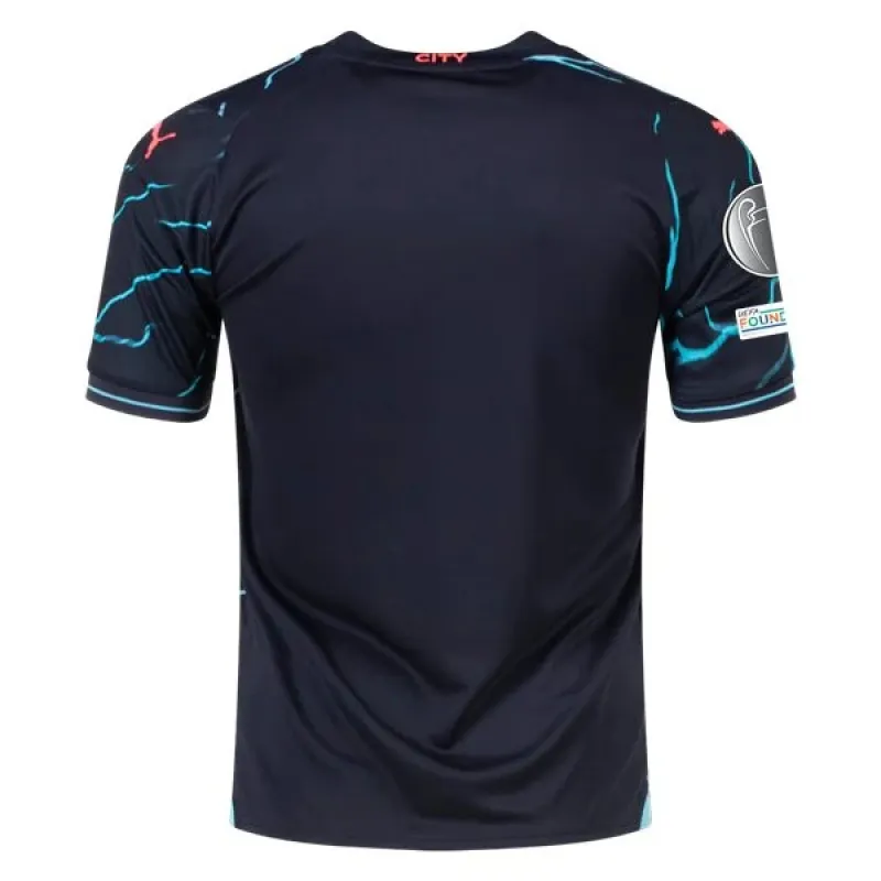 Men's Replica Puma Manchester City Third Jersey 2324 - UCL
