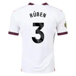 Men's Replica Puma Ruben Manchester City Away Jersey 2324 - CWC