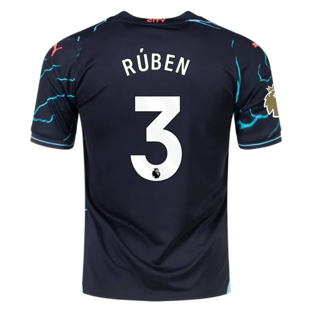 Men's Replica Puma Ruben Manchester City Third Jersey 2324 - CWC