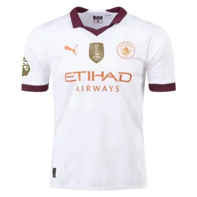 Men's Replica Puma Walker Manchester City Away Jersey 2324 - CWC 01