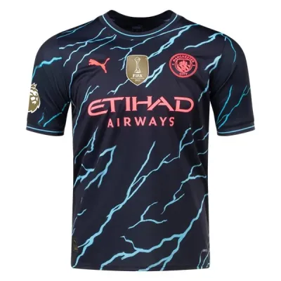 Men's Replica Puma Walker Manchester City Third Jersey 2324 - CWC 01