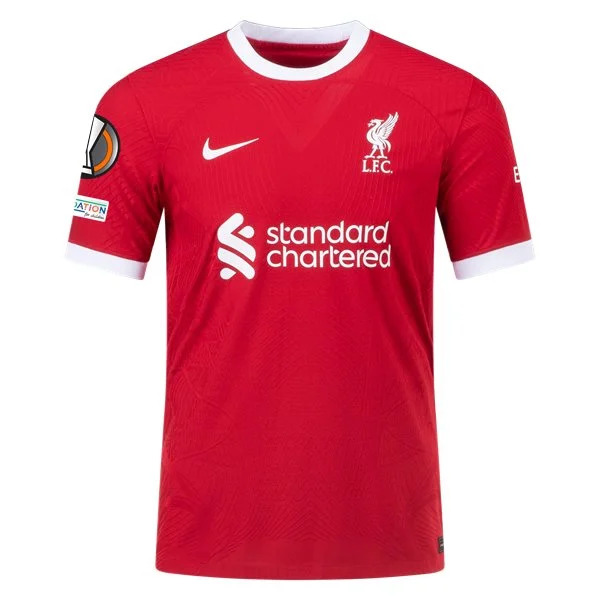 Men's Authentic Nike Liverpool Home Jersey 2324 - UEL