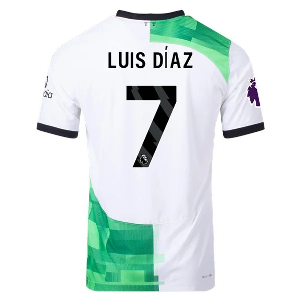 Men's Authentic Nike Luis Diaz Liverpool Away Jersey 2324
