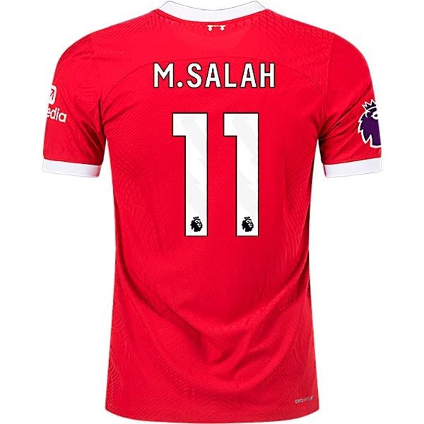 Men's Authentic Nike M. Salah Liverpool Home Jersey 2324