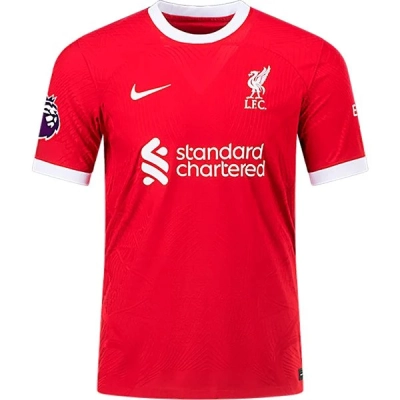 Men's Authentic Nike M. Salah Liverpool Home Jersey 2324 01
