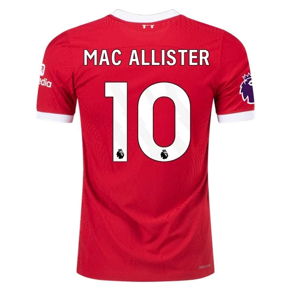 Men's Authentic Nike Mac Allister Liverpool Home Jersey 2324