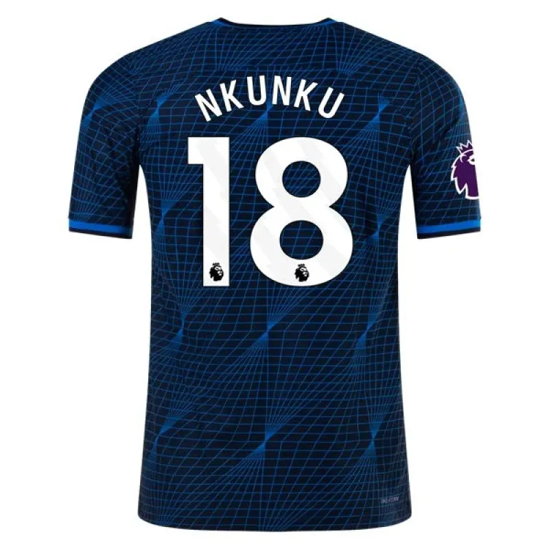 Men's Authentic Nike Nkunku Chelsea Away Jersey 2324