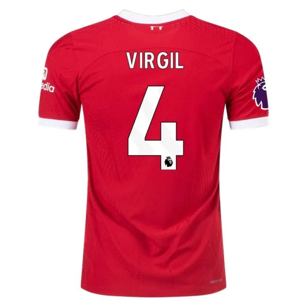 Men's Authentic Nike Virgil Liverpool Home Jersey 2324