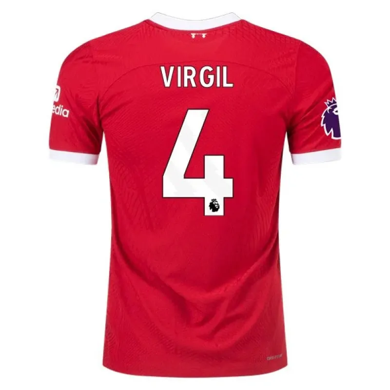 Men's Authentic Nike Virgil Liverpool Home Jersey 2324