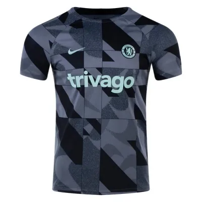 Men's Nike Chelsea Pre Match Training Jersey 2324 Gray 01