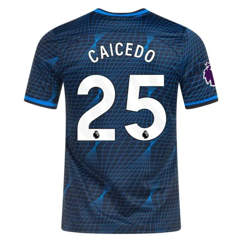 Men's Replica Nike Caicedo Chelsea Away Jersey 2324