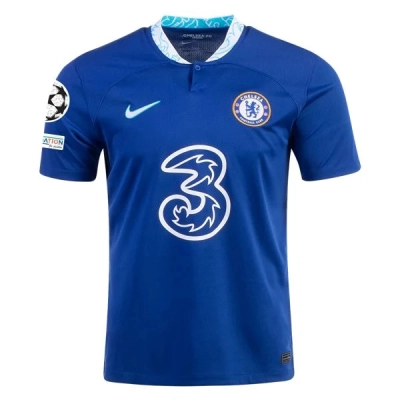 Men's Replica Nike Chelsea Home Jersey 2223 - UCL 01
