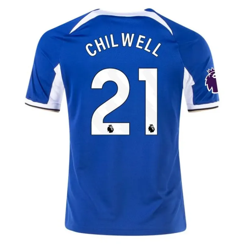 Men's Replica Nike Chilwell Chelsea Home Jersey 2324