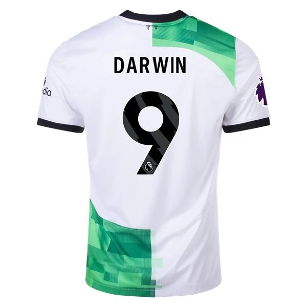 Men's Replica Nike Darwin Liverpool Away Jersey 2324
