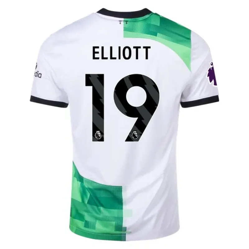 Men's Replica Nike Elliott Liverpool Away Jersey 2324