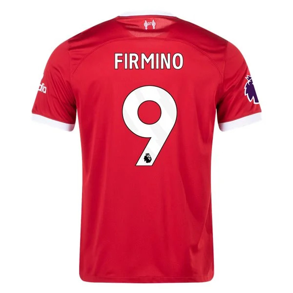 Men's Replica Nike Firmino Liverpool Home Jersey 2324