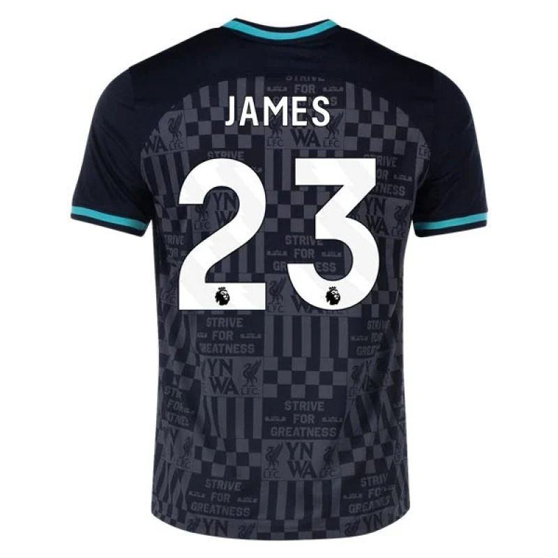 Men's Replica Nike James Liverpool x LeBron James Jersey 2324