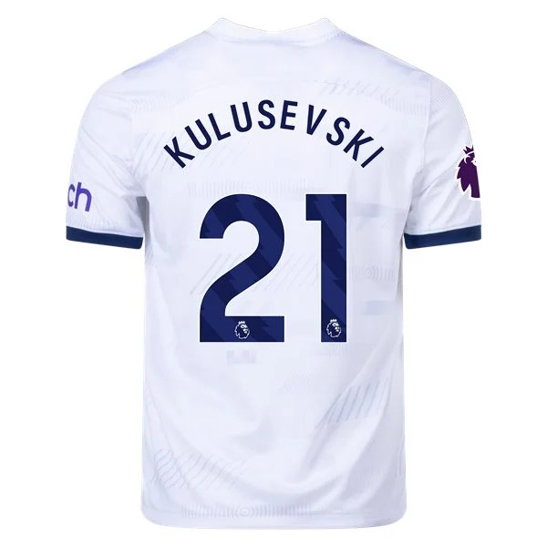 Men's Replica Nike Kulusevski Tottenham Hotspur Home Jersey 2324