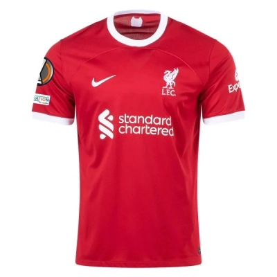 Men's Replica Nike Liverpool Home Jersey 2324 - UEL 01