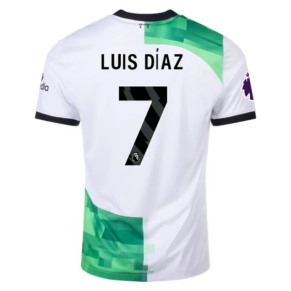 Men's Replica Nike Luis Diaz Liverpool Away Jersey 2324